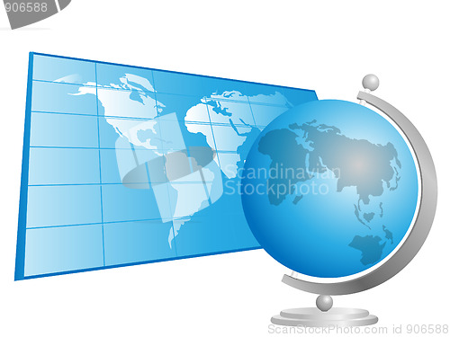 Image of Globe and map