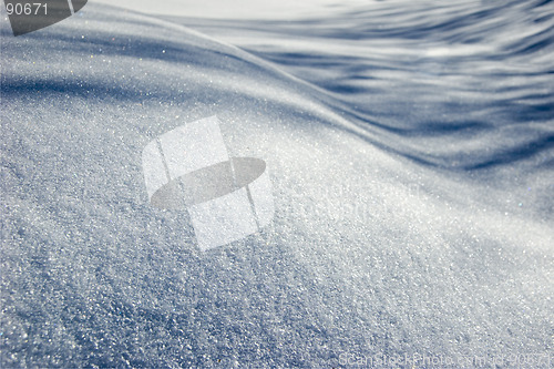 Image of Wany snow surface