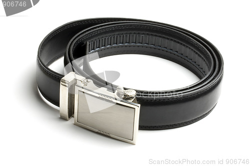 Image of Black leather belt 