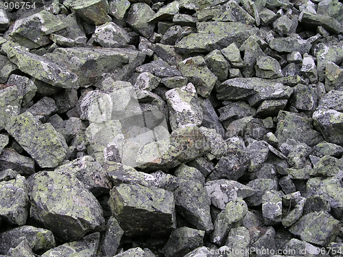 Image of Background of rocky gravel stones 