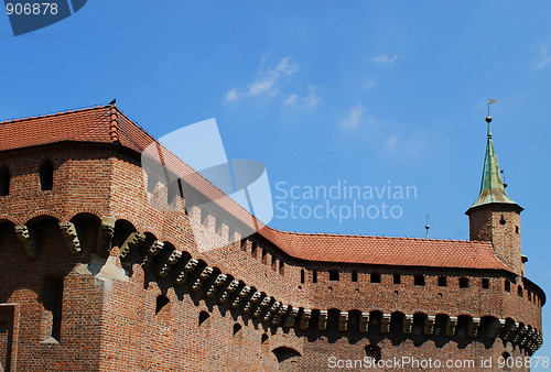 Image of The Barbican in Krakow, Poland.