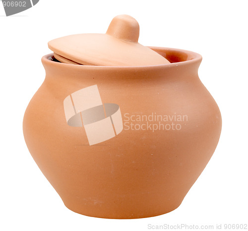 Image of Single closed ceramic pot