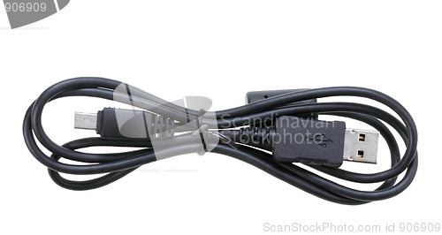 Image of Single black USB-cable