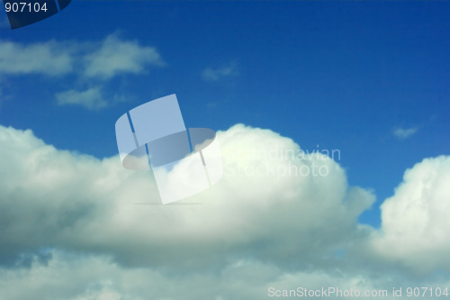 Image of Background from white clouds and sky