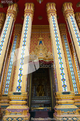 Image of Entrance of Buddhist temple in Thailand