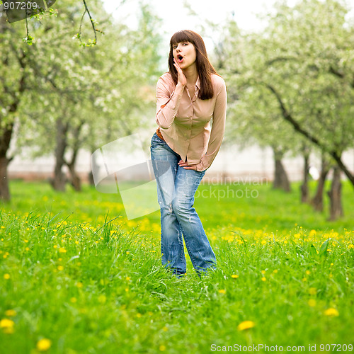 Image of Woman in the garden