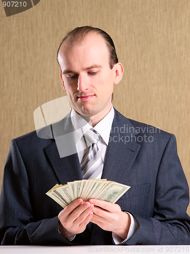 Image of Businessman with money