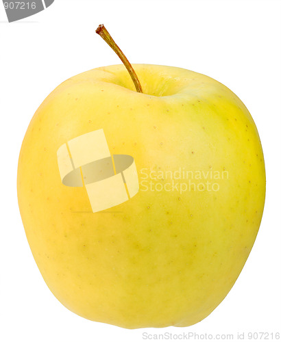 Image of Single a yellow apple