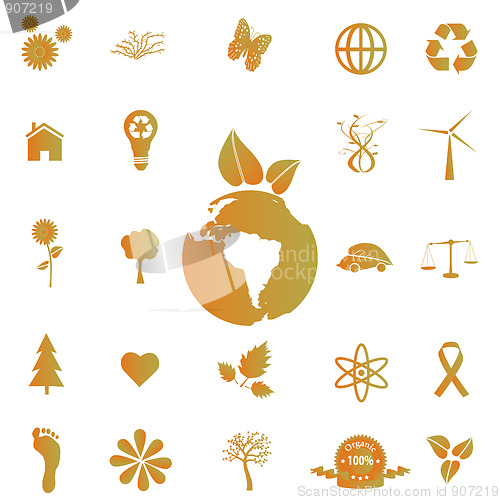 Image of Eco and Green Icons