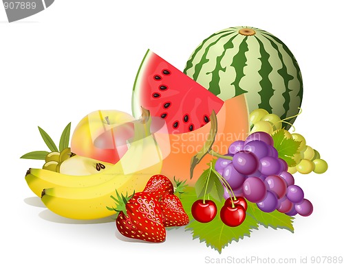 Image of Groups of fruits