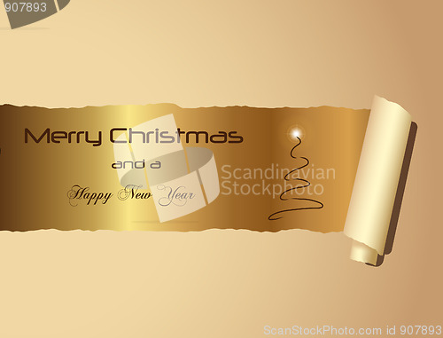 Image of Gold Christmas Background