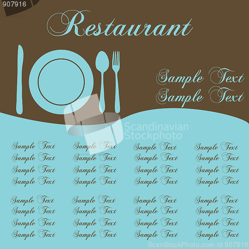 Image of Restarant Menu