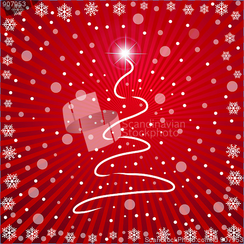 Image of Red Christmas Background