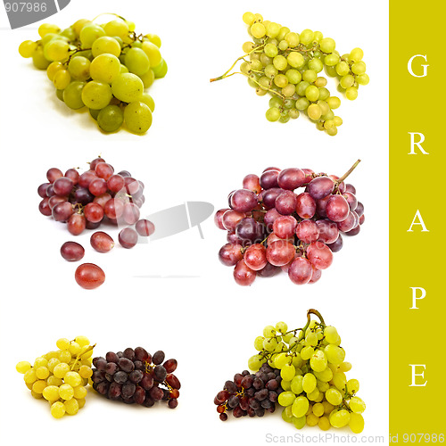 Image of red and green grape