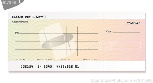 Image of Bank cheque