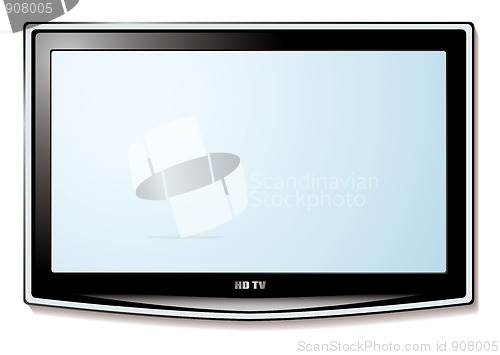 Image of LCD tv white screen