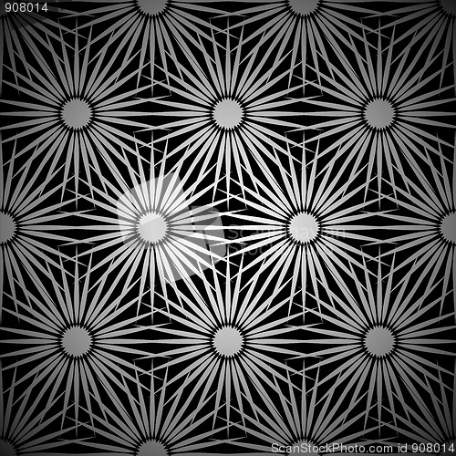 Image of silver floral explosion background