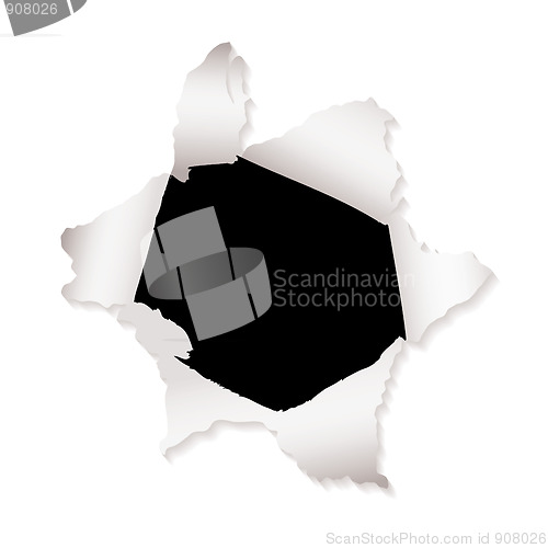 Image of paper hole explode