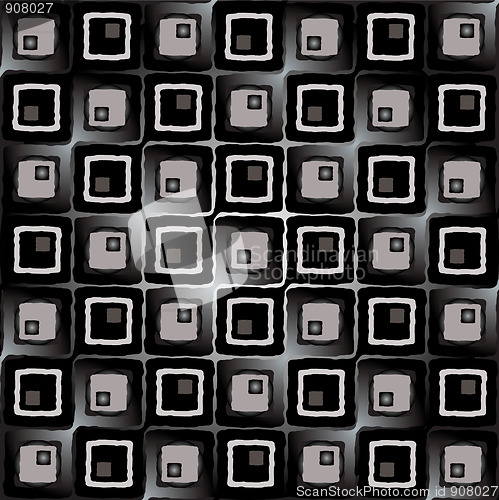 Image of silver linked square background