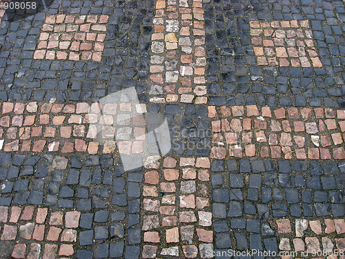 Image of Texture of black and red stone 