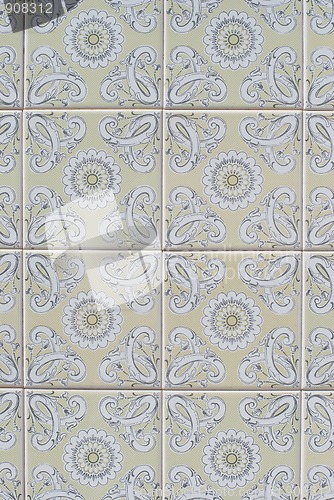 Image of Traditional Portuguese glazed tiles
