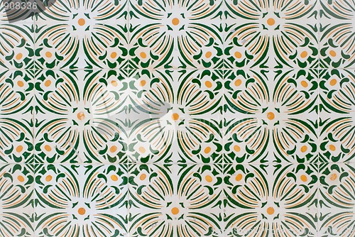 Image of Traditional Portuguese glazed tiles