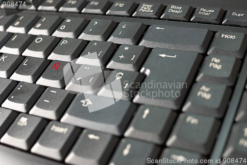 Image of Spanish keyboard