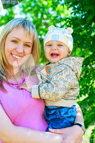 Image of happy mum and her boy