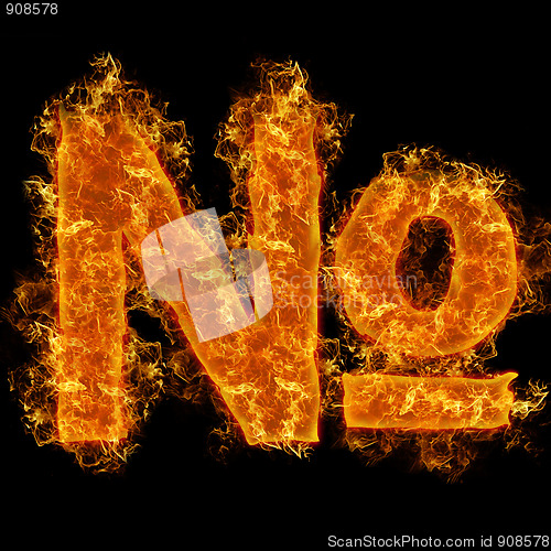 Image of Fire sign number