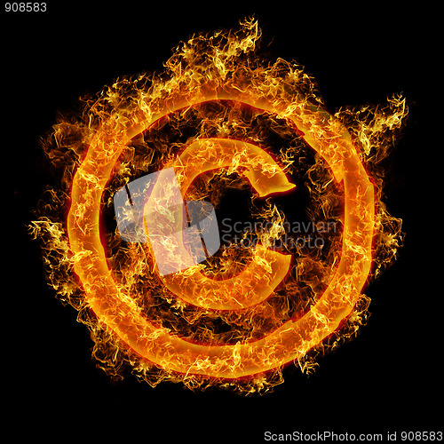 Image of Fire sign Copyright