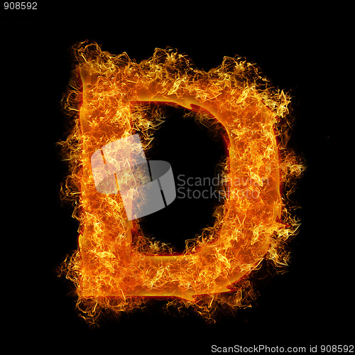 Image of Fire letter D