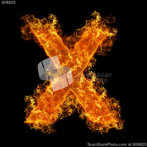 Image of Fire letter X