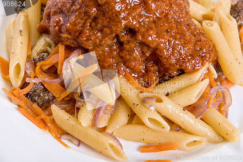 Image of Macaroni with lamb meat