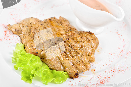 Image of fried chicken steak