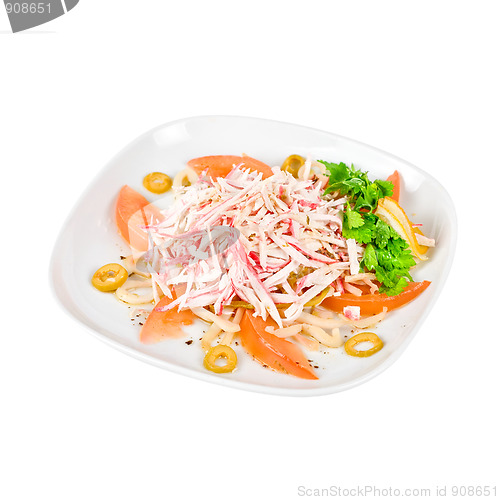 Image of salad of crab meat