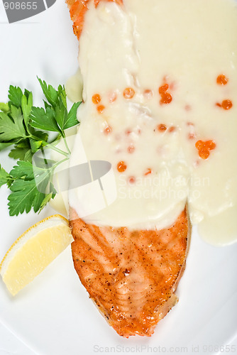 Image of Grilled salmon steak