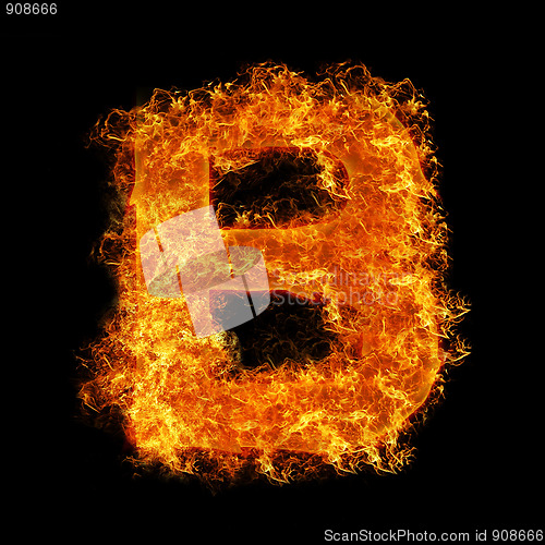 Image of Fire letter B