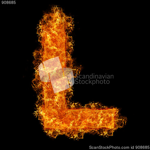 Image of Fire letter L