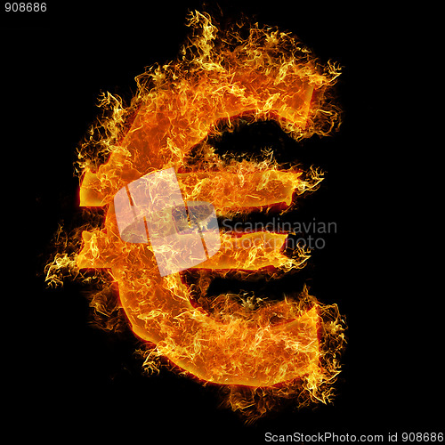 Image of Fire euro sign