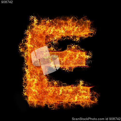 Image of Fire letter E