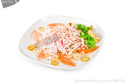 Image of salad of crab meat