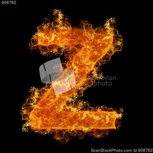 Image of Fire letter Z