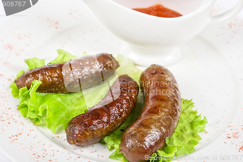 Image of grilled venison sausage