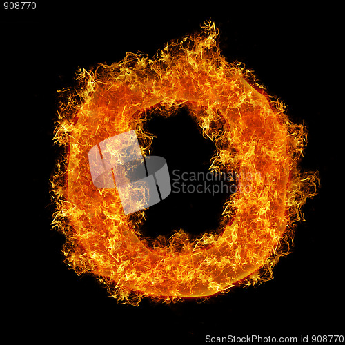 Image of Fire letter O