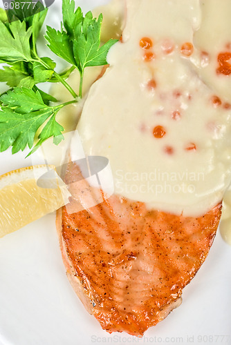 Image of Grilled salmon steak