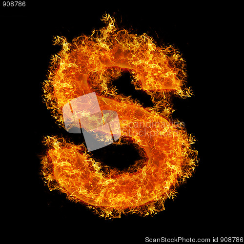 Image of Fire letter S