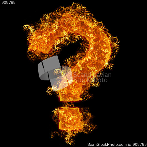 Image of Fire sign query mark