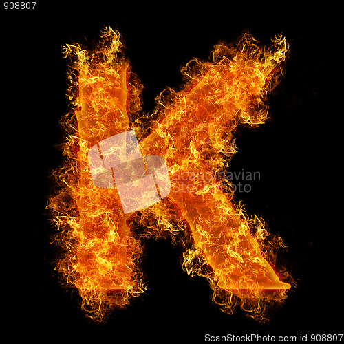 Image of Fire letter K