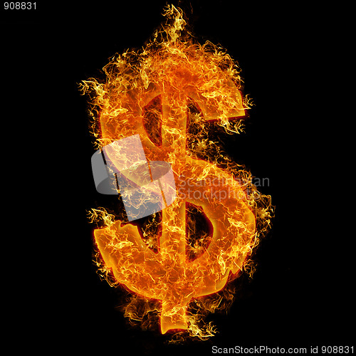 Image of Fire dollar sign