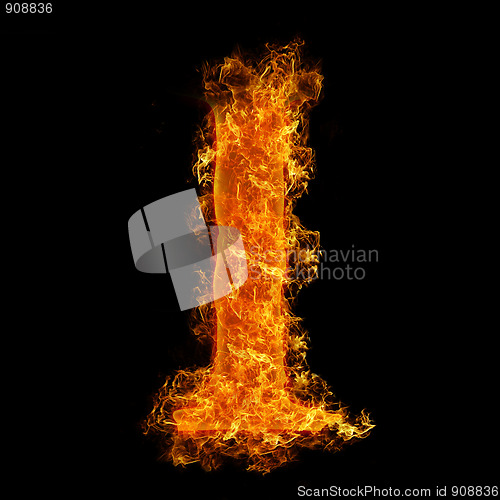 Image of Fire letter I